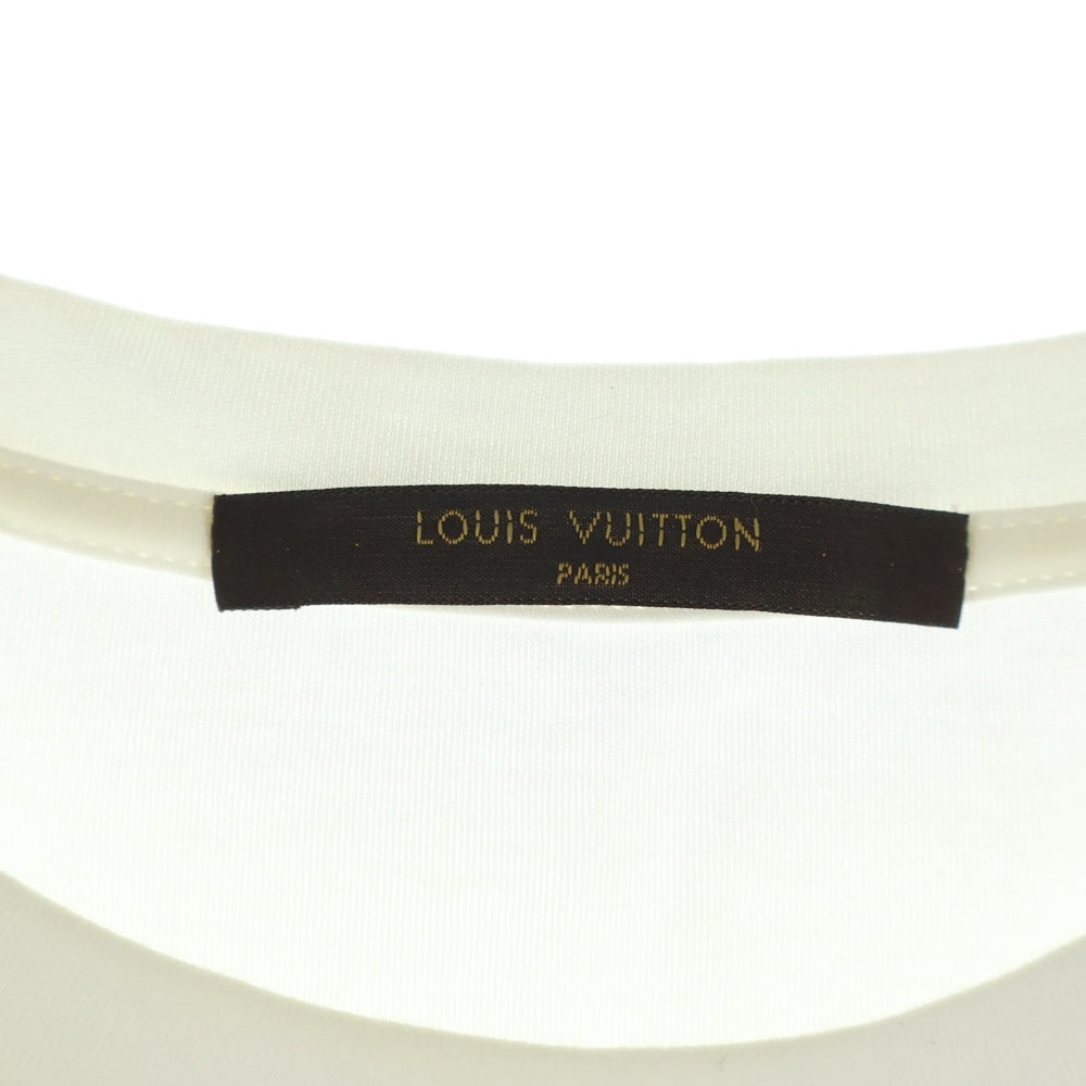 LOUIS VUITTON(ルイヴィトン) モノグラム チェックポケット シルク混 RM151M H7Y20WCMS クルーネックTシャツ ホワイト