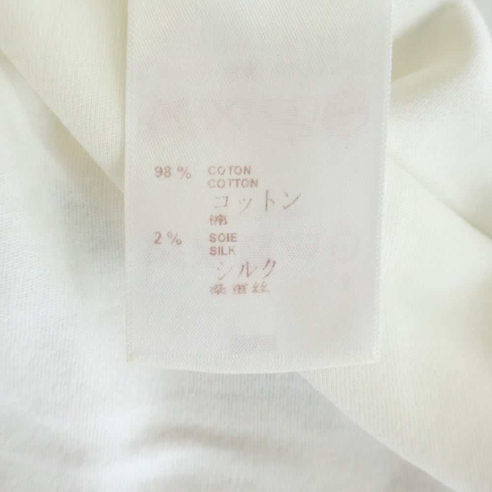 LOUIS VUITTON(ルイヴィトン) モノグラム チェックポケット シルク混 RM151M H7Y20WCMS クルーネックTシャツ ホワイト