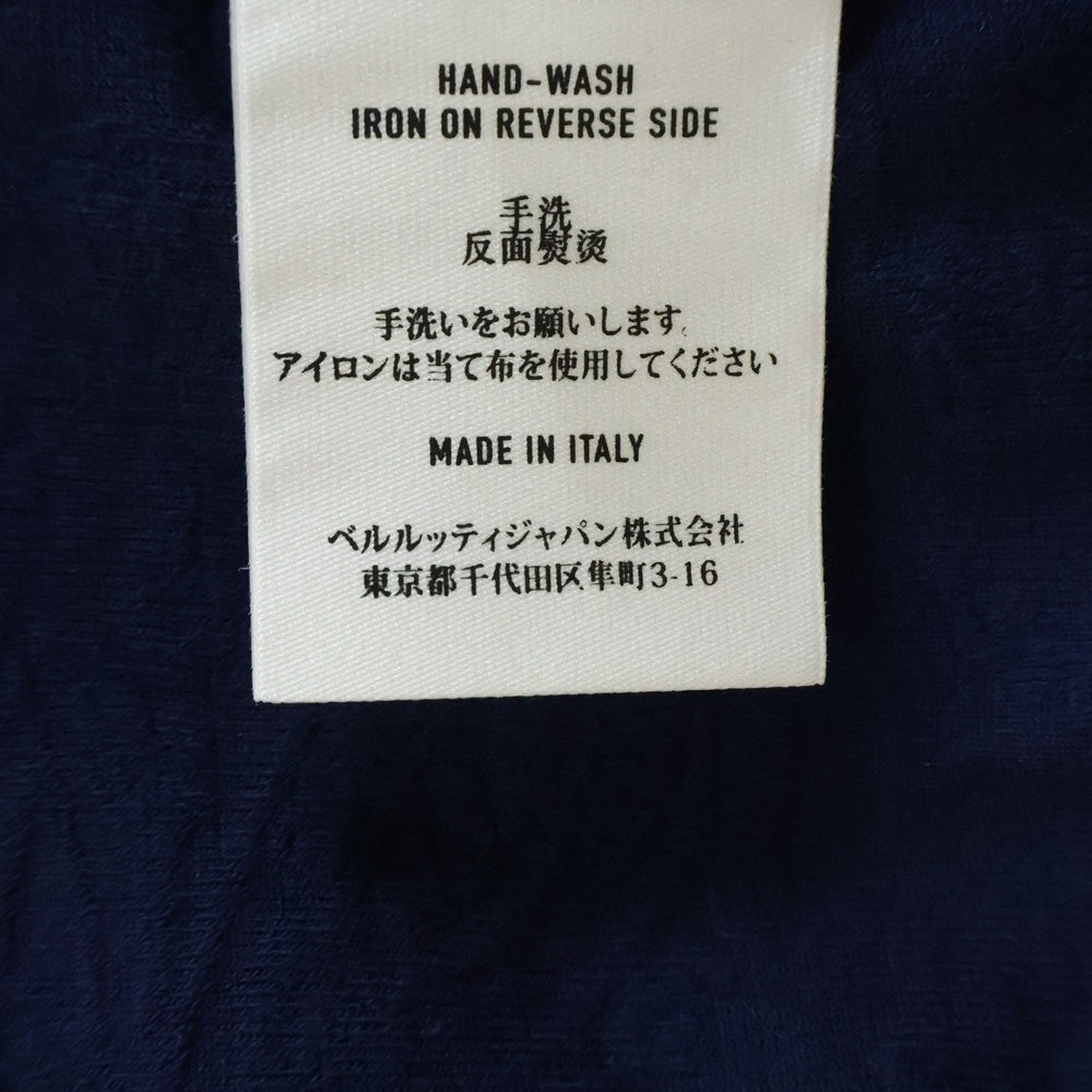 Berluti(ベルルッティ) Calligraphy Jacquard Tee カリグラフィ ジャガード クルーネックTシャツ ネイビー