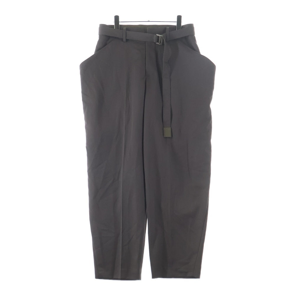 Sacai(サカイ) 25SS Doeskin Pants ドスキンパンツ ベルテッド 25-03633M スラックス