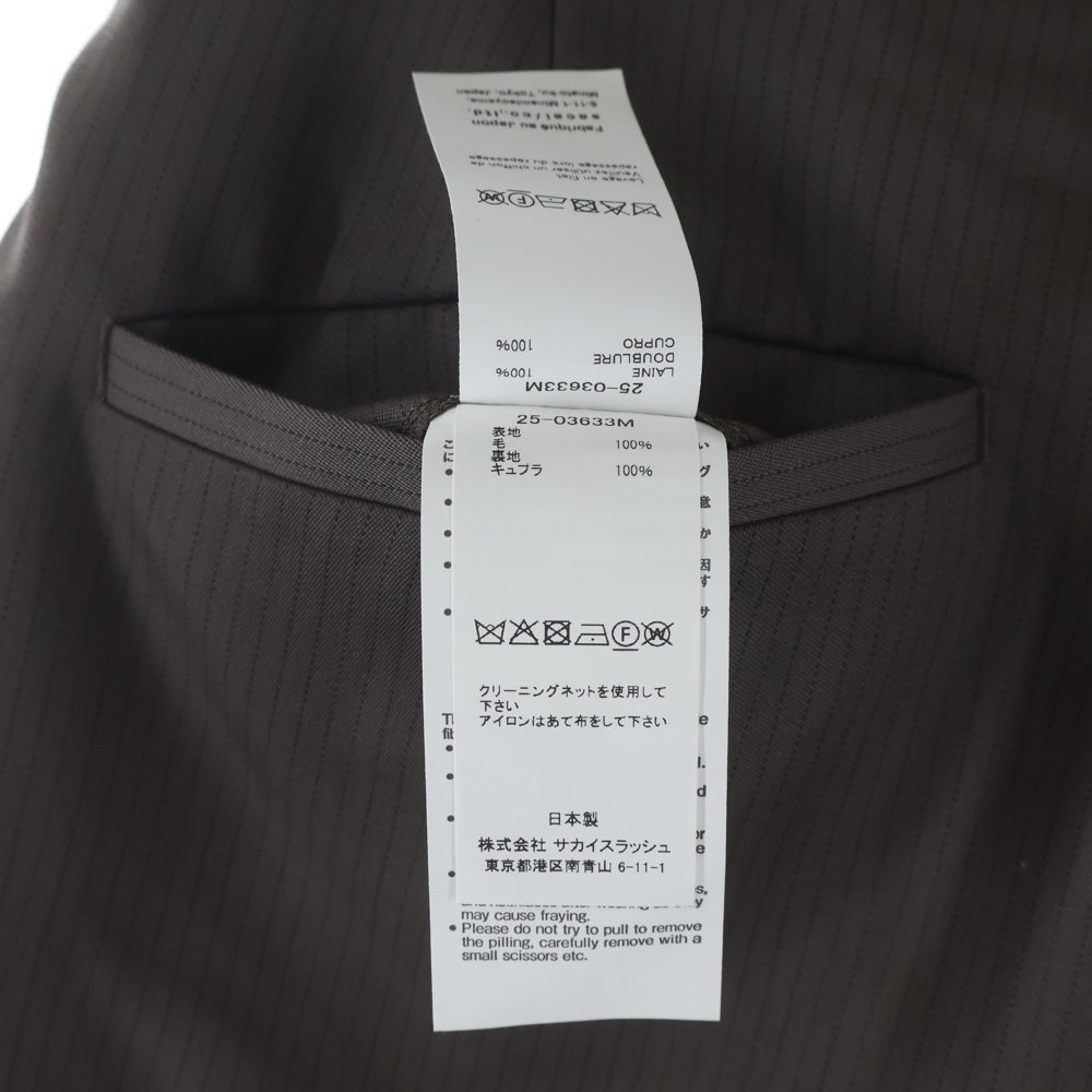 Sacai(サカイ) 25SS Doeskin Pants ドスキンパンツ ベルテッド 25-03633M スラックス