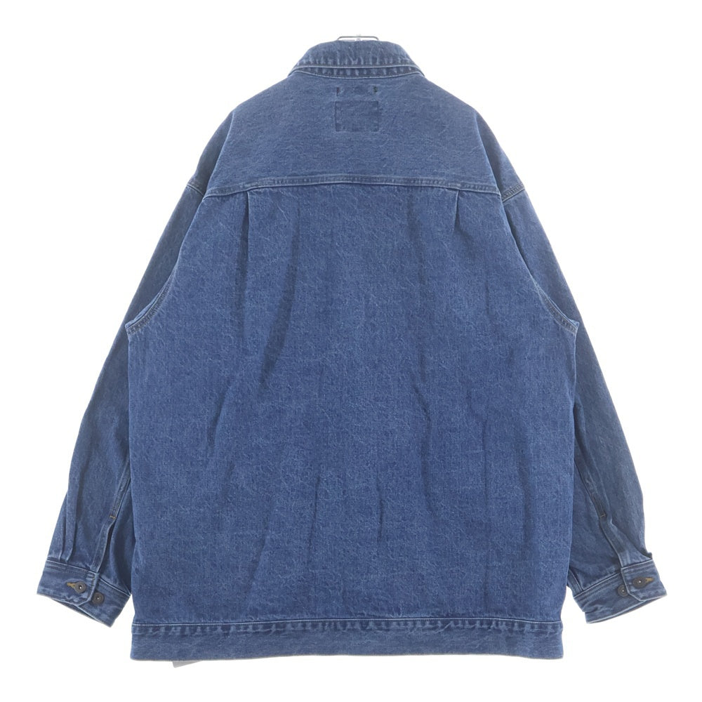 WTAPS(ダブルタップス) 23AW DADDY COTTONDENIM JACKET ストーンバイオブリーチ加工 デニムワークジャケット 232WVT-JKM04 インディゴ