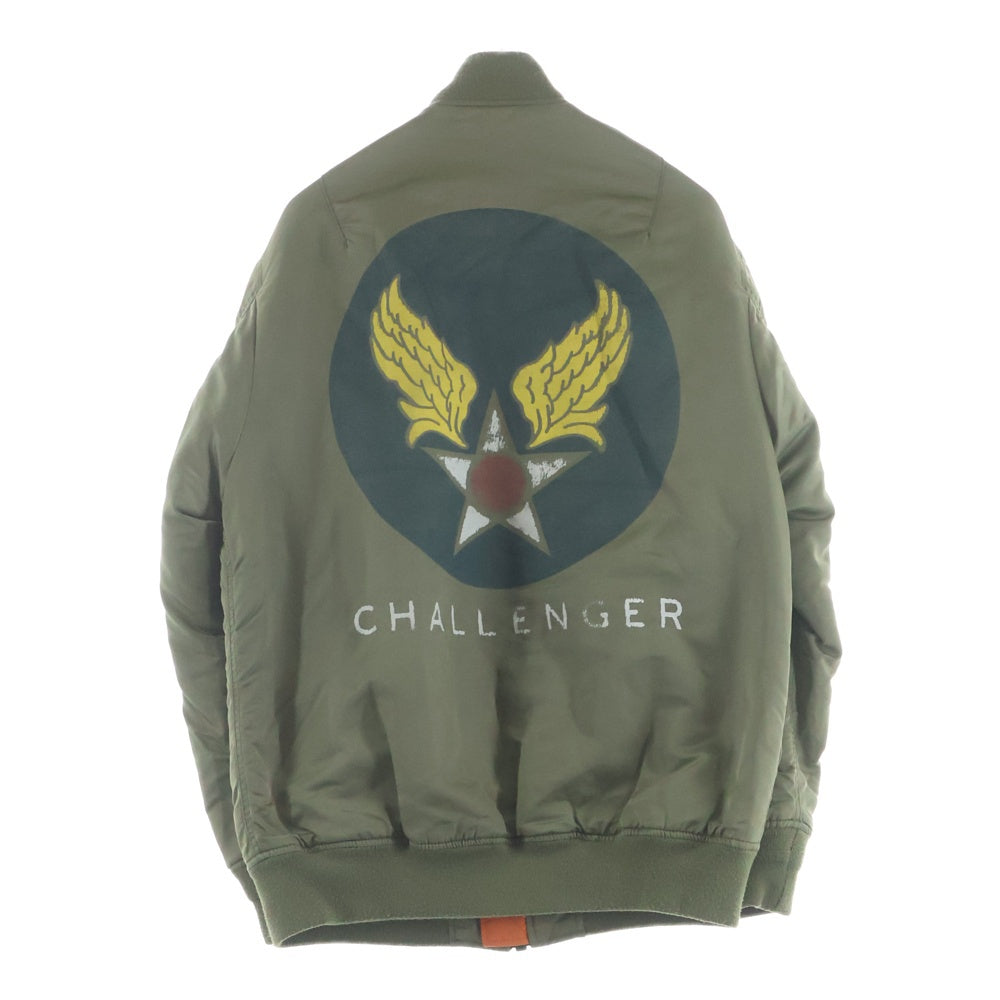 CHALLENGER(チャレンジャー) 15AW バックプリント ジップアップ ブルゾン ジャケット カーキ