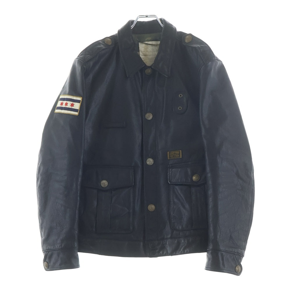 NEIGHBORHOOD(ネイバーフッド) PIGS CHICAGO BL-JKT レザー ポリスマン レザージャケット 112TSNH-JKM01 ブラック