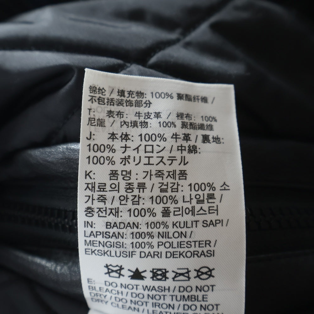 SUPREME(シュプリーム) 19AW ×NIKE LEATHER ANORAK レザーフーディ アノラックジャケット ブラック CK6218-010