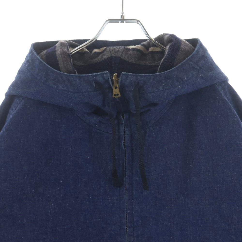 TENDERLOIN(テンダーロイン) REVERSIBLE HOODED DENIM JKT リバーシブル 裏地ブランケット フーディデニムジャケット インディゴ