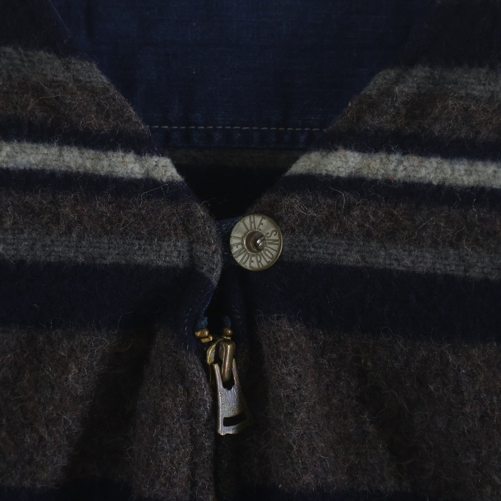 TENDERLOIN(テンダーロイン) 22AW DENIM BLANKET ZIP UP JKT デニム ジップアップ ブランケットジャケット インディゴ