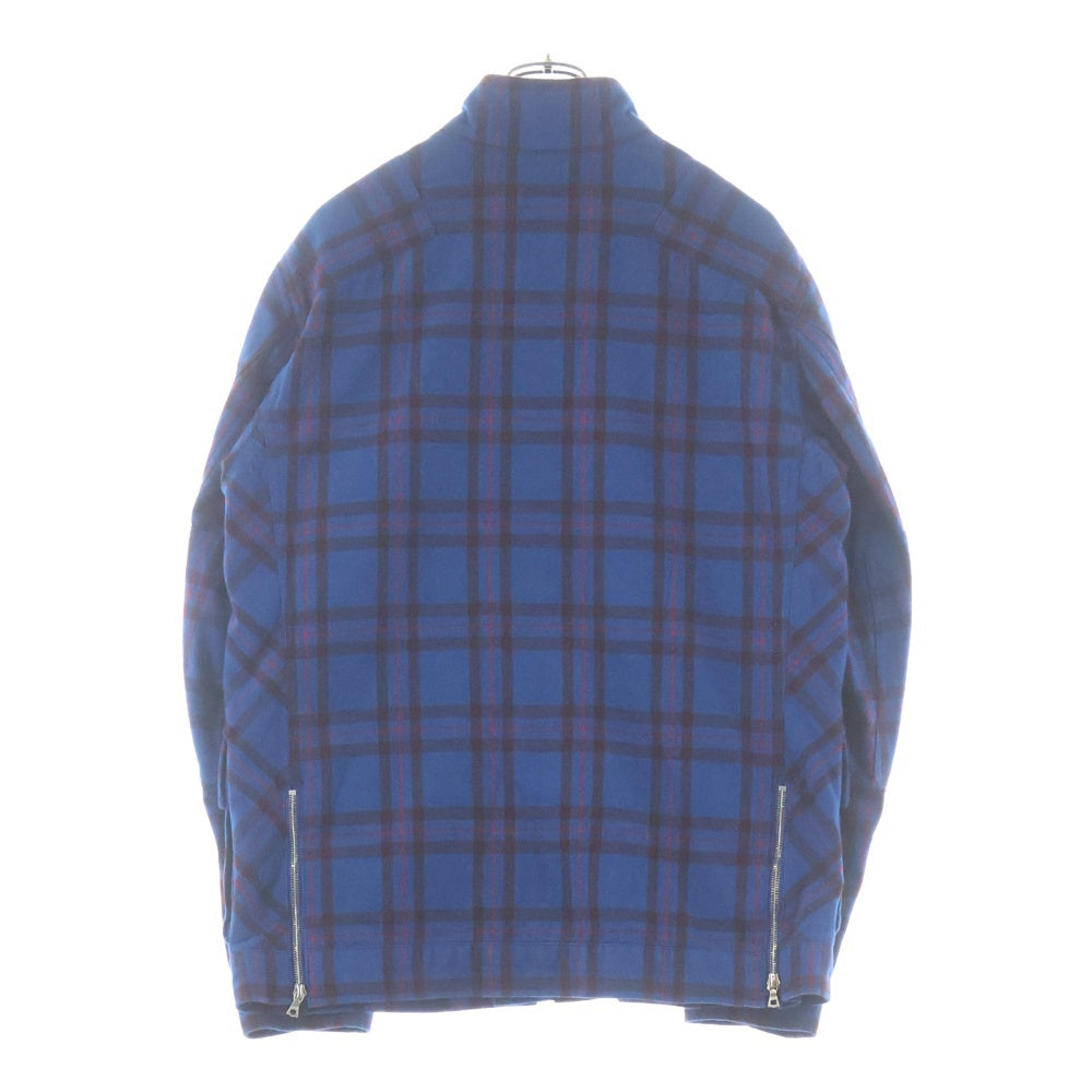WTAPS(ダブルタップス) M3 チェック柄 ジップアップ コットンジャケット 101GWDT-JKM04 ブルー