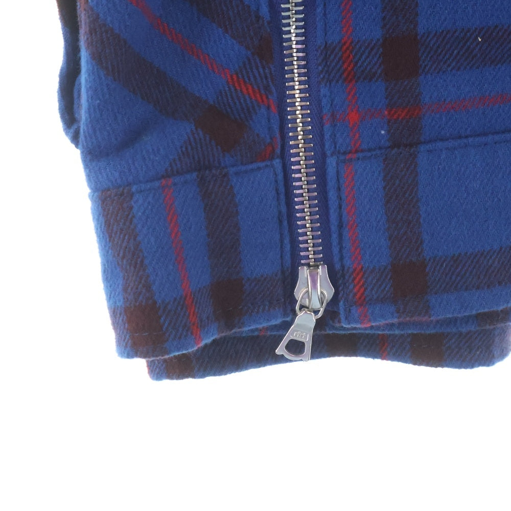 WTAPS(ダブルタップス) M3 チェック柄 ジップアップ コットンジャケット 101GWDT-JKM04 ブルー