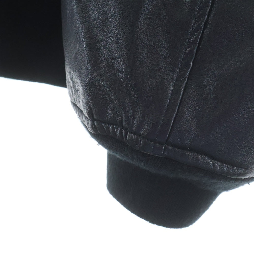 WTAPS(ダブルタップス) 19AW ×NEIGHBORHOOD W1 VE JACKET ネイバーフッド 異素材切替 MA-1 フライトジャケット ブラック/ホワイト 192BRNHD-JKM02S