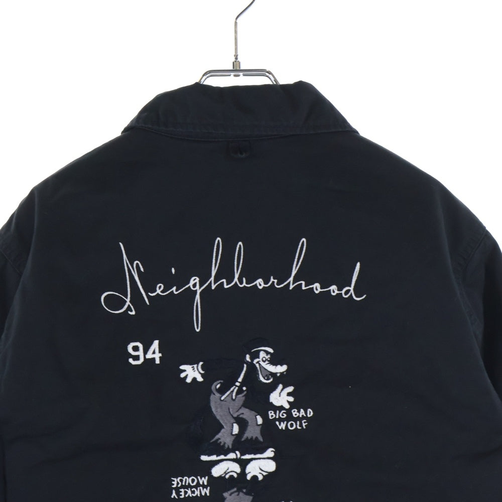 NEIGHBORHOOD(ネイバーフッド) ×Disney BIG.BAD.FIXX C-JKT ×ディズニー バック刺繍 ジップアップ ブルゾン ジャケット 092BEWDN-JKM01