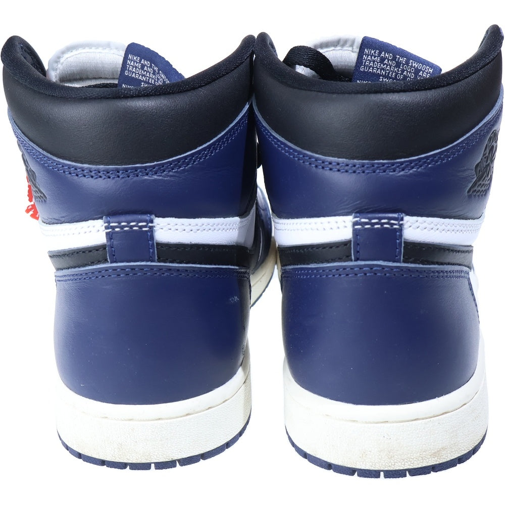 NIKE(ナイキ) AIR JORDAN 1 RETRO HIGH OG MIDNIGHT NAVY エアジョーダン1 ミッドナイトネイビー ハイカットスニーカー ネイビー/ホワイト US9/27cm DZ5485-401