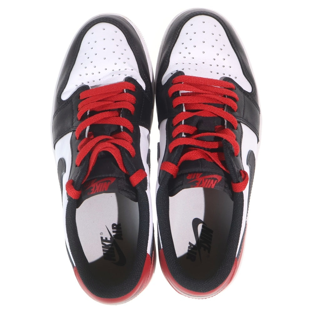 NIKE(ナイキ) AIR JORDAN 1 RETRO LOW OG BLACK TOE エアジョーダン1 ロー ブラックトゥ ローカットスニーカー ホワイト/ブラック/レッド US9/27cm CZ0790-106