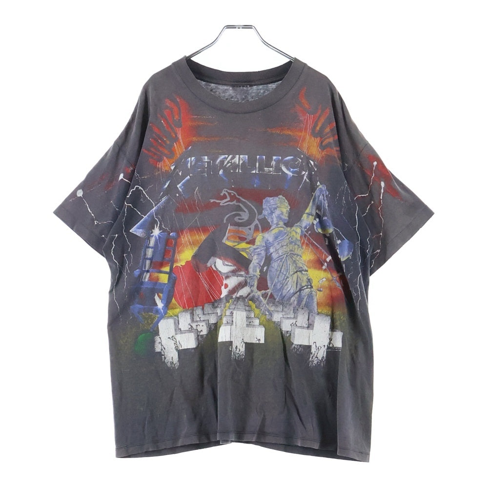 VINTAGE(ヴィンテージ) 90s METALLICA OVP オールオーバー 両面 クルーネックTシャツ ブラック