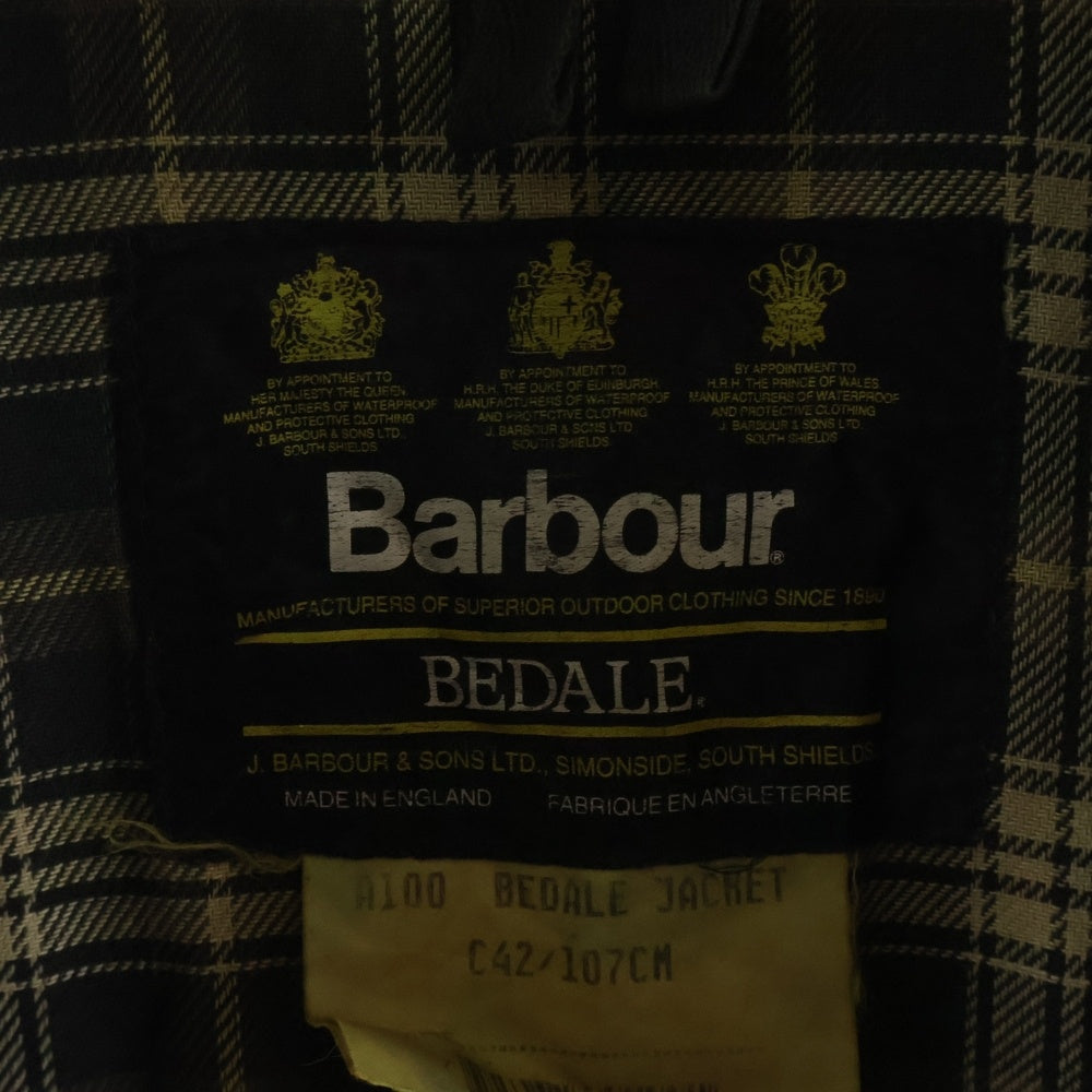 Barbour(バブアー) 90s 3ワラント BEDALE ビデイル オイルドジャケット カーキ