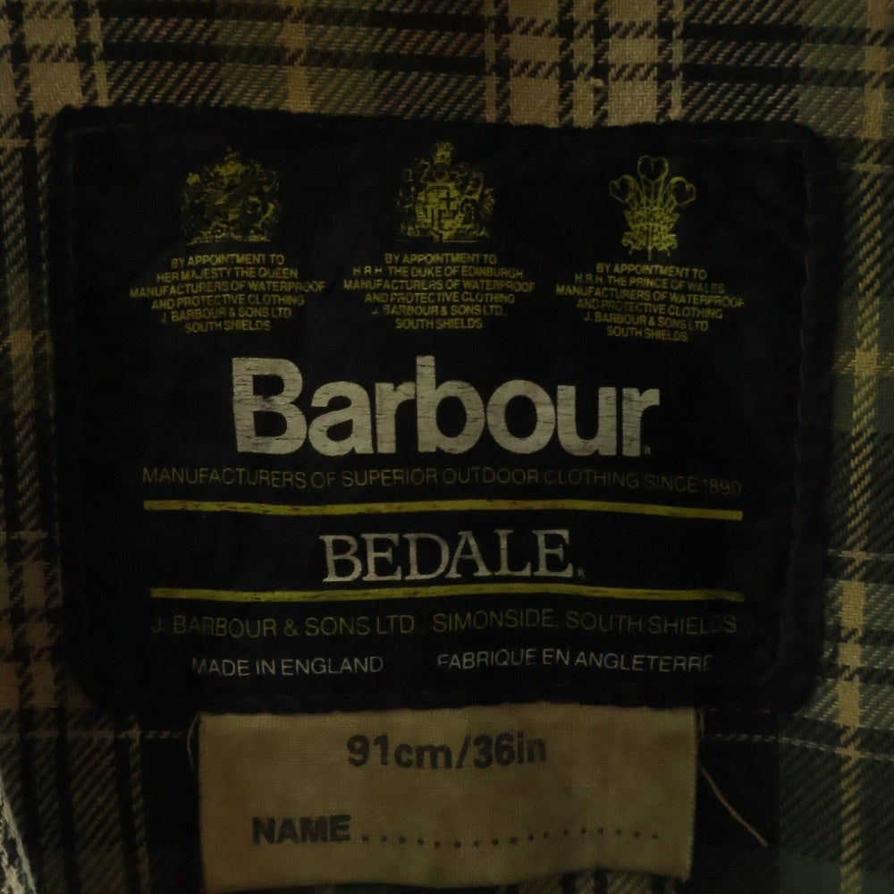 Barbour(バブアー) 90s 3ワラント BEDALE ビデイル オイルドジャケット カーキ