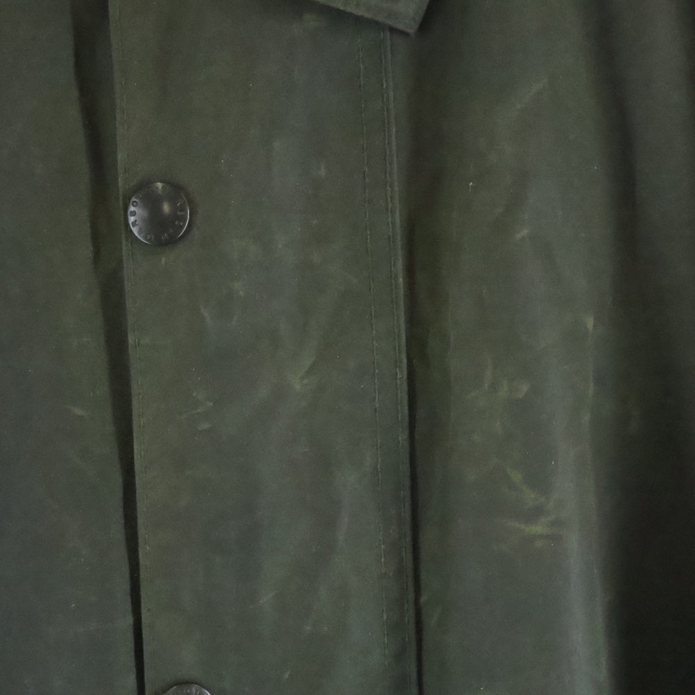 Barbour(バブアー) 80s 88年製 3ワラント BURGHLEY バーレー オイルド ロングコート カーキ
