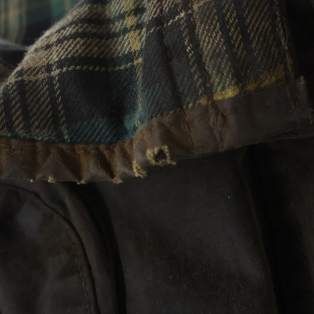 Barbour(バブアー) 80s 2ワラント SOLWAY ZIPPER ソルウェイジッパー オイルド ミドルコート カーキ