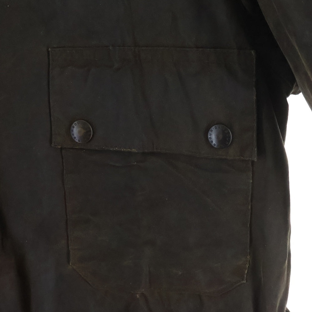 Barbour(バブアー) 80s 2ワラント SOLWAY ZIPPER ソルウェイジッパー オイルド ミドルコート カーキ