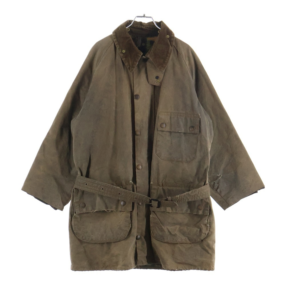 Barbour(バブアー) 90s 3ワラント SOLWAY ZIPPER ソルウェイジッパー オイルド ミドルコート カーキ