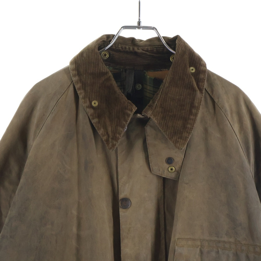 Barbour(バブアー) 90s 3ワラント SOLWAY ZIPPER ソルウェイジッパー オイルド ミドルコート カーキ