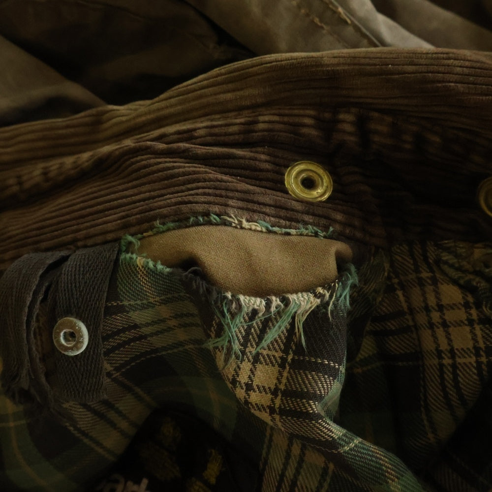 Barbour(バブアー) 90s 3ワラント SOLWAY ZIPPER ソルウェイジッパー オイルド ミドルコート カーキ