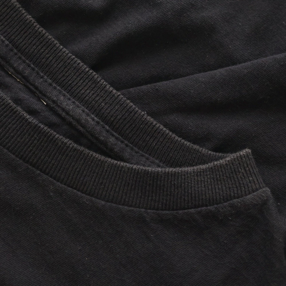 VINTAGE(ヴィンテージ) 90s INGENIOR ムンクの叫び 裾袖シングル クルーネックTシャツ ブラック
