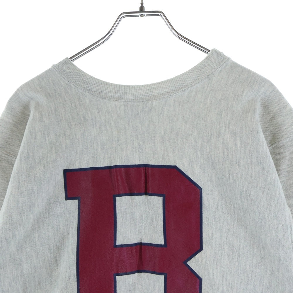 CHAMPION(チャンピオン) 90s-00s メキシコ製 REVERSE WEAVE BREWSTER ACADEMY 両面 裏B 2段 カレッジ スウェット グレー