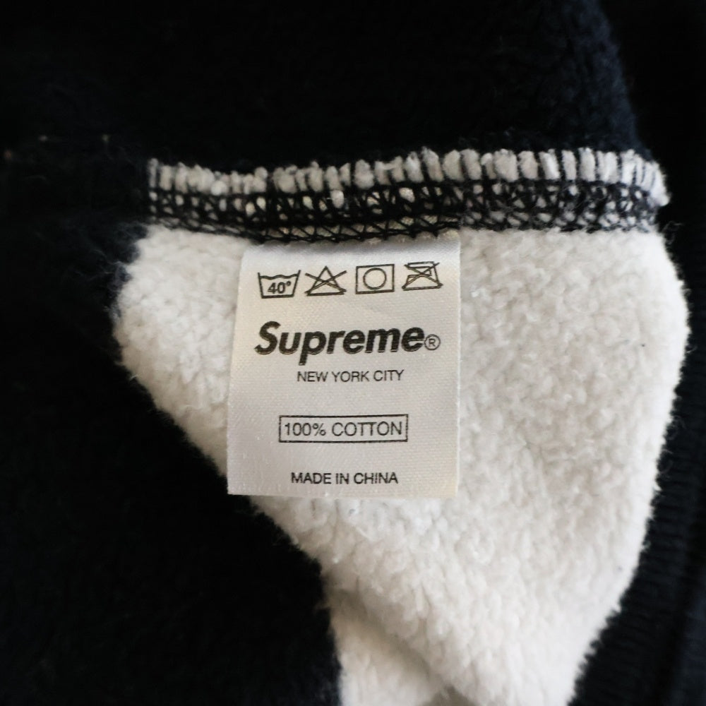 SUPREME(シュプリーム) 09AW Block Stripe Hoodie ブロックストライプ フーディー プルオーバーパーカー ネイビー/ホワイト