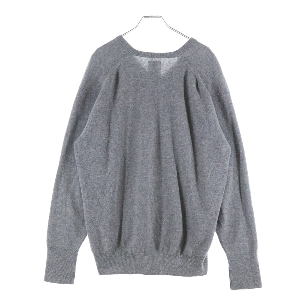 BATONER(バトナ―) 25AW BIOTOP別注 カシミヤ100 Vネック BN-25FM-108 クルーネックセーター グレー