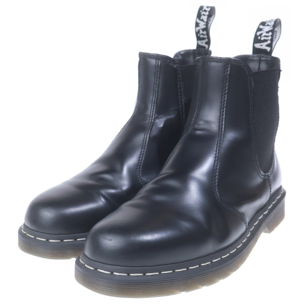 Dr.Martens(ドクターマーチン) ホワイトステッチ 2976 レザー サイドゴアブーツ ブラック