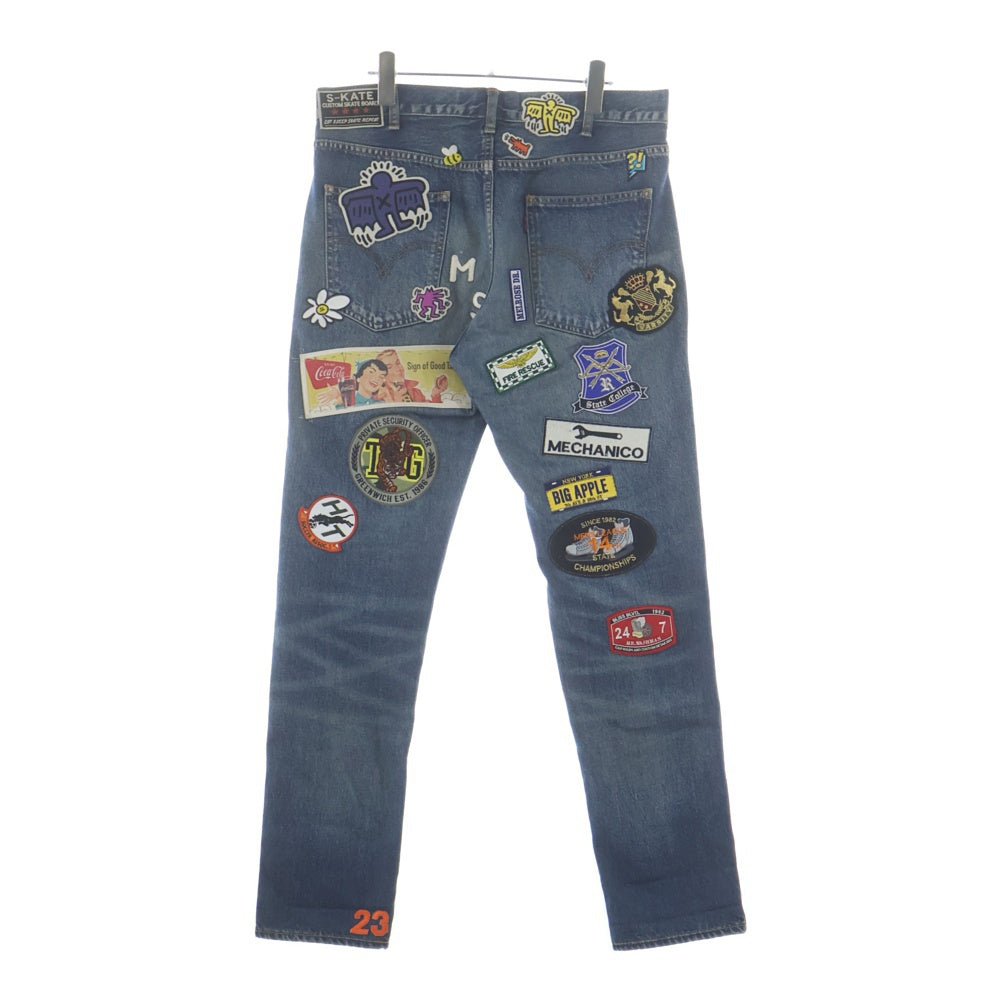 JUNYA WATANABE COMME des GARCONS(ジュンヤワタナベ コムデギャルソン) 23SS LEVI'S×KEITH HERING アップリケコラボデニム WK-P207 インディゴ
