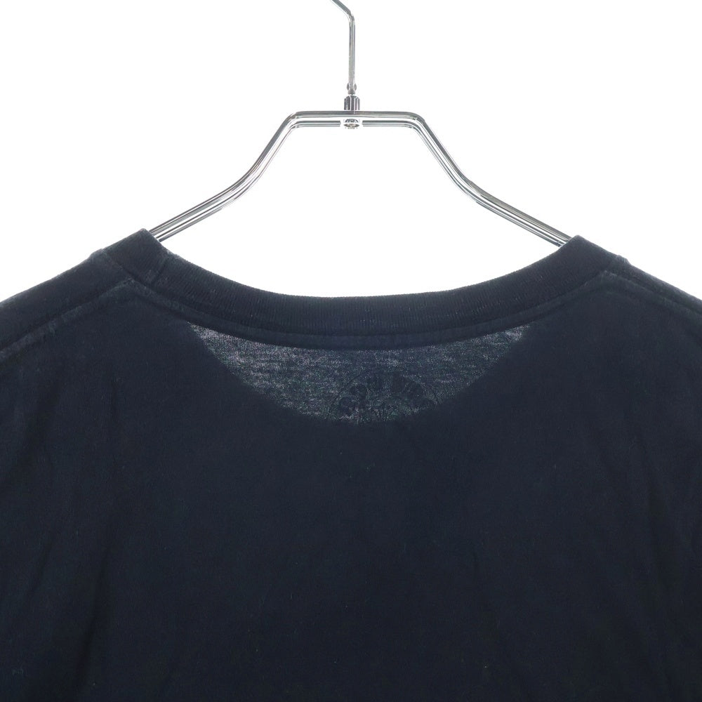 CHROME HEARTS(クロムハーツ) Necklogo ネックロゴ クルーネック半袖Tシャツ ブラック/ブラウン