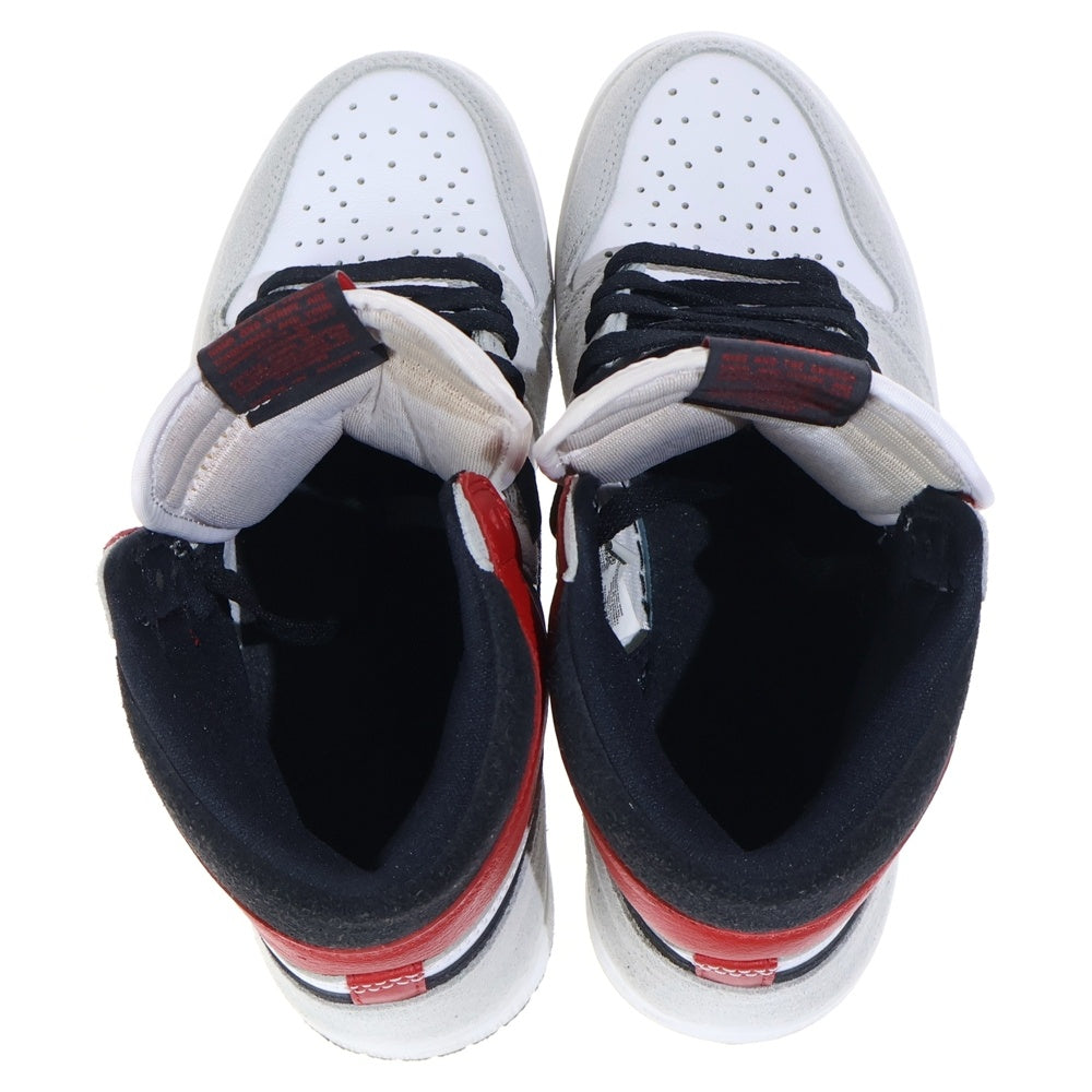 NIKE(ナイキ) AIR JORDAN 1 RETRO HIGH OG LIGHT SMOKE GREY エアジョーダン1 ライトスモークグレー ハイカットスニーカー ホワイト/グレー US9/27cm 555088-126