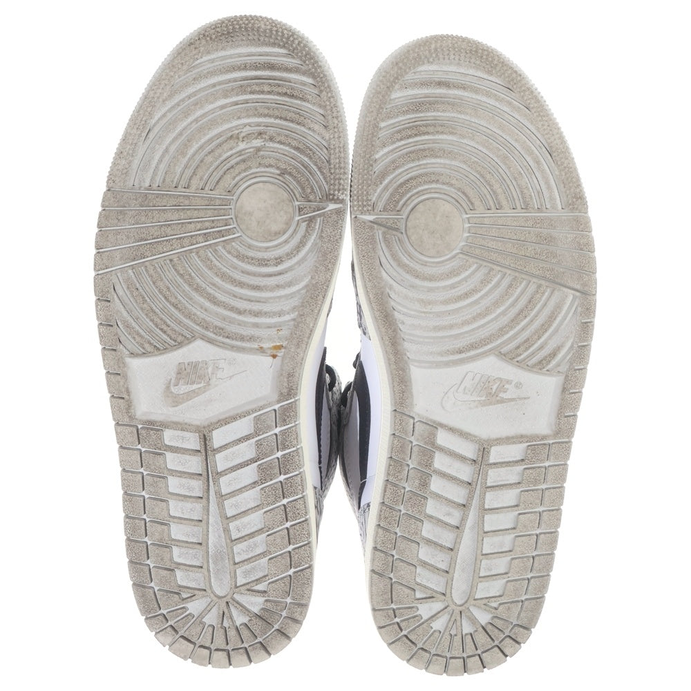 NIKE(ナイキ) AIR JORDAN 1 RETRO HIGH OG WHITE CEMENT ELEPHANT エアジョーダン1 ホワイトセメント サファリ ハイカットスニーカー ホワイト/グレー US9/27cm DZ5485-052