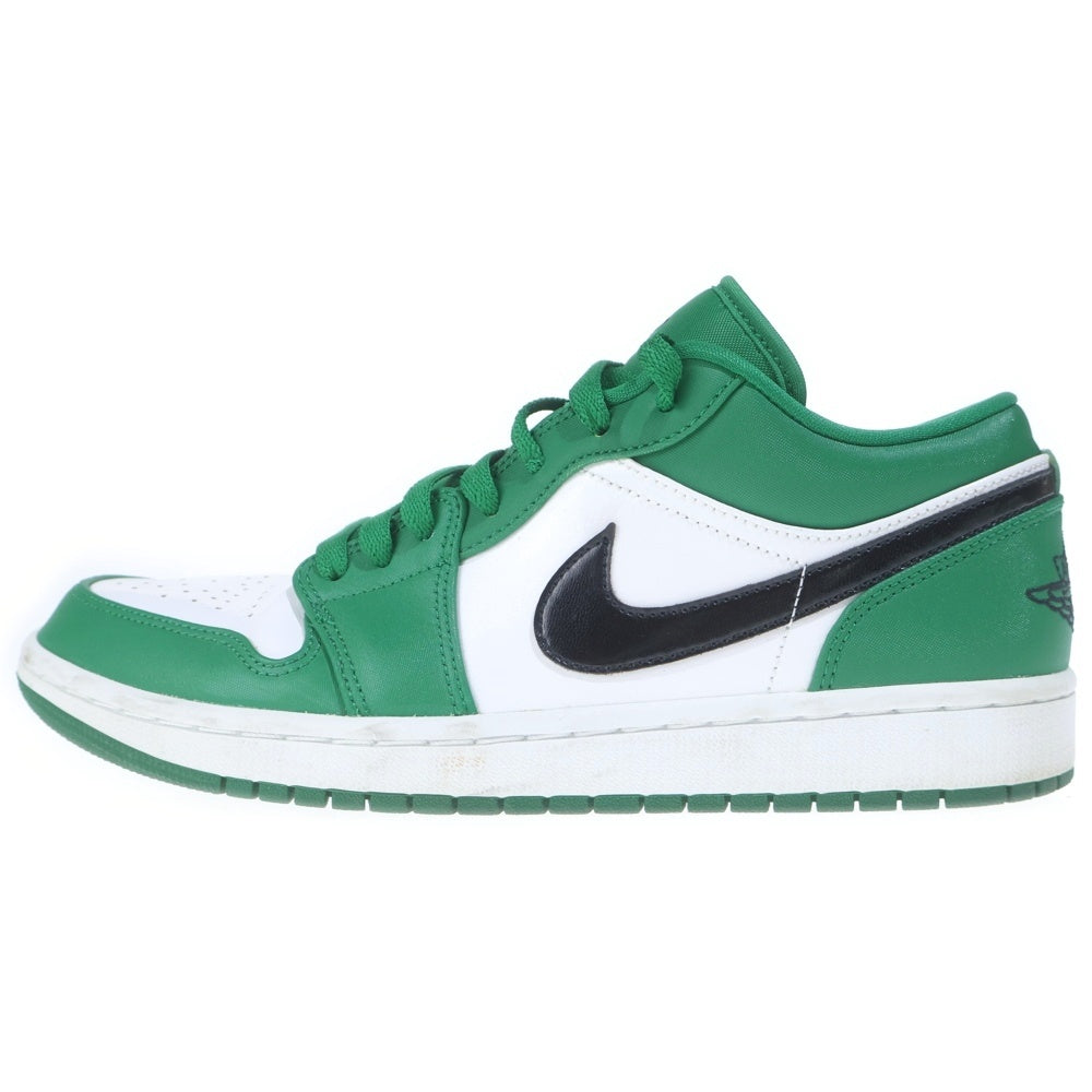 NIKE(ナイキ) AIR JORDAN 1 LOW GYM RED エアジョーダン1 ジムレッド ローカットスニーカー グリーン/ホワイト US9/27cm 553558-301
