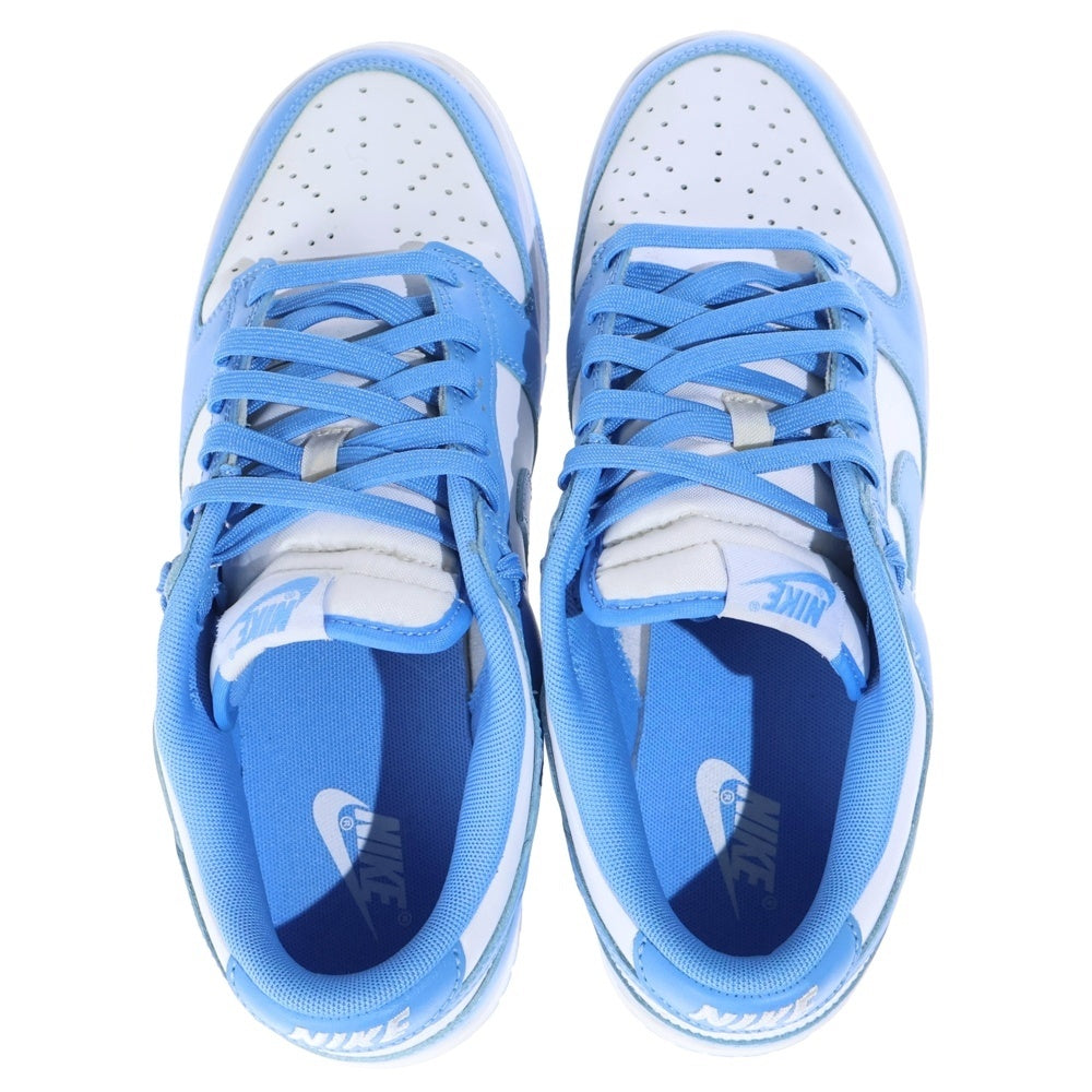 NIKE(ナイキ) DUNK LOW RETRO UNC UNIVERSITY BLUE ダンク レトロ ノースカロライナ ローカットスニーカー ホワイト/ブルー US9/27cm DD1391-102