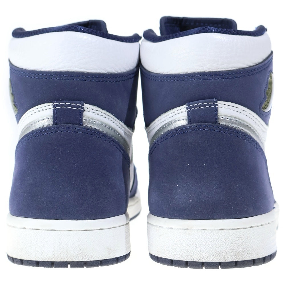 NIKE(ナイキ) AIR JORDAN 1 HIGH OG CO.JP MIDNIGHT NAVY 2020 DC1788-100 エアジョーダン1 ミッドナイトネイビー ハイカットスニーカー US9/27cm ホワイト/ネイビー