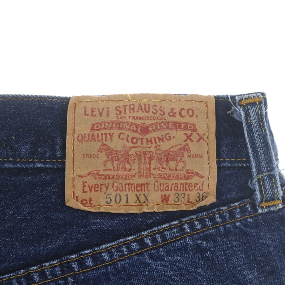 Levi's(リーバイス) 90s 501XX復刻 501-0003 ボタン裏555 デニムパンツ インディゴ 隠しリベット BIGE Vステ 均等V