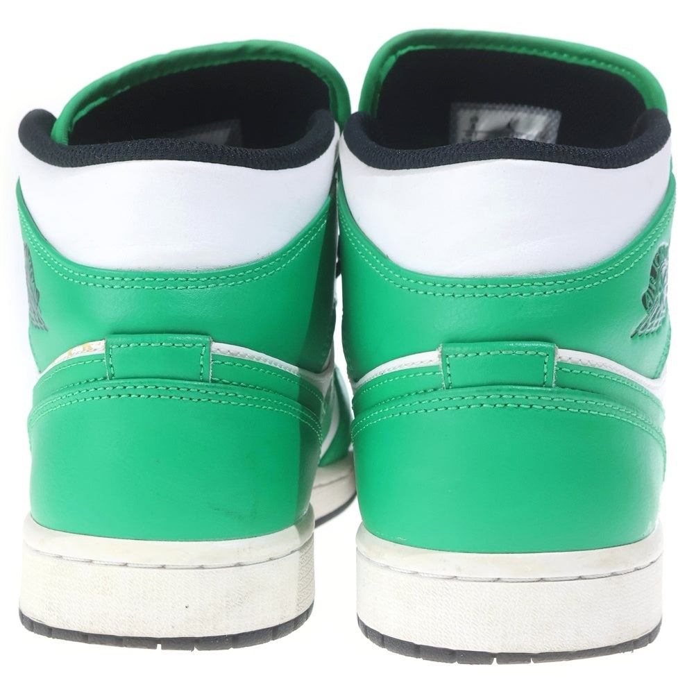 NIKE(ナイキ) AIR JORDAN 1 MID LUCKY GREEN エアジョーダン1 ミッド ラッキーグリーン ミッドカットスニーカー ホワイト/グリーン 26cm/US8 DQ8426-301