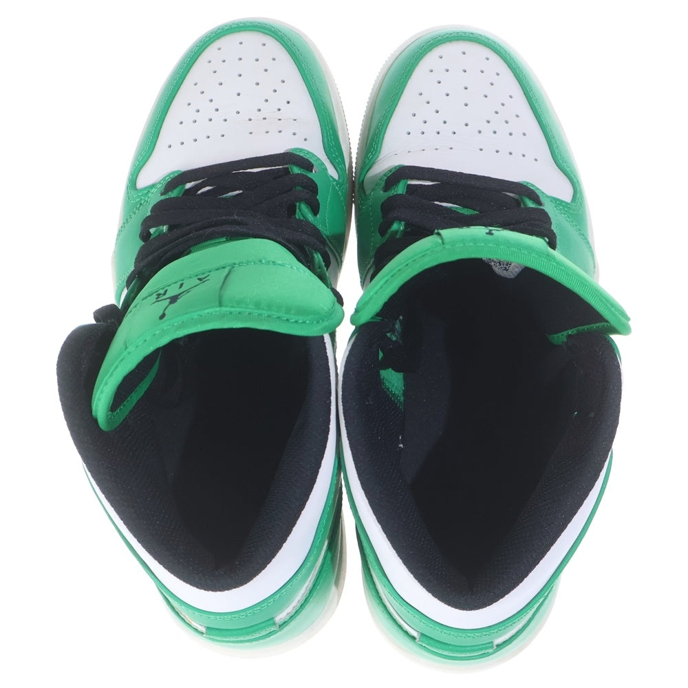 NIKE(ナイキ) AIR JORDAN 1 MID LUCKY GREEN エアジョーダン1 ミッド ラッキーグリーン ミッドカットスニーカー ホワイト/グリーン 26cm/US8 DQ8426-301