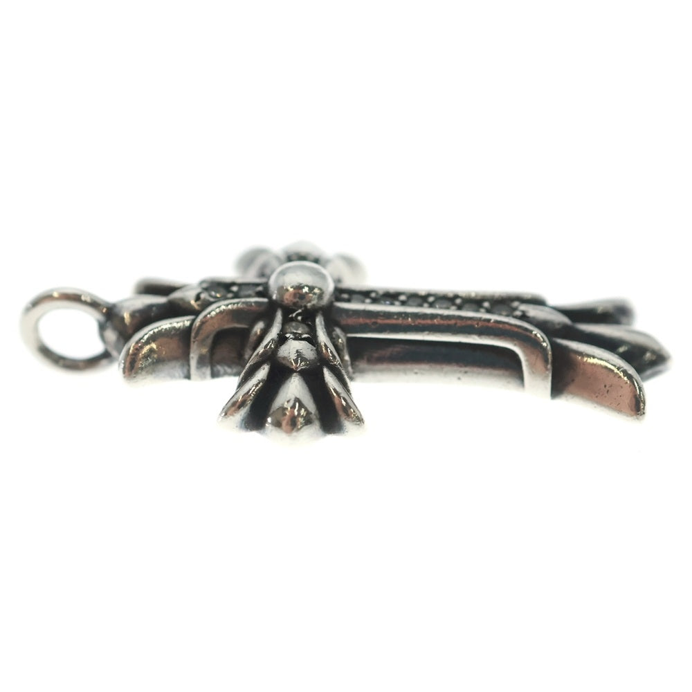 CHROME HEARTS(クロムハーツ) DOUBLE CH CROSS CHARM PAVEダイヤ ダブルCHクロス ペンダントトップ シルバー