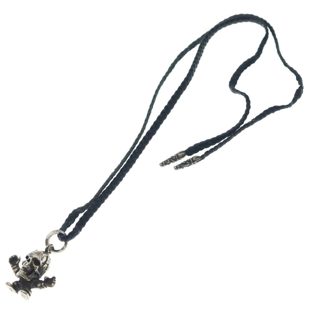 CHROME HEARTS(クロムハーツ) LEATHER BRAID FOTI HARRIS TEETER スクロールレザーブレード フォティ ハリスティータ ネックレス シルバー