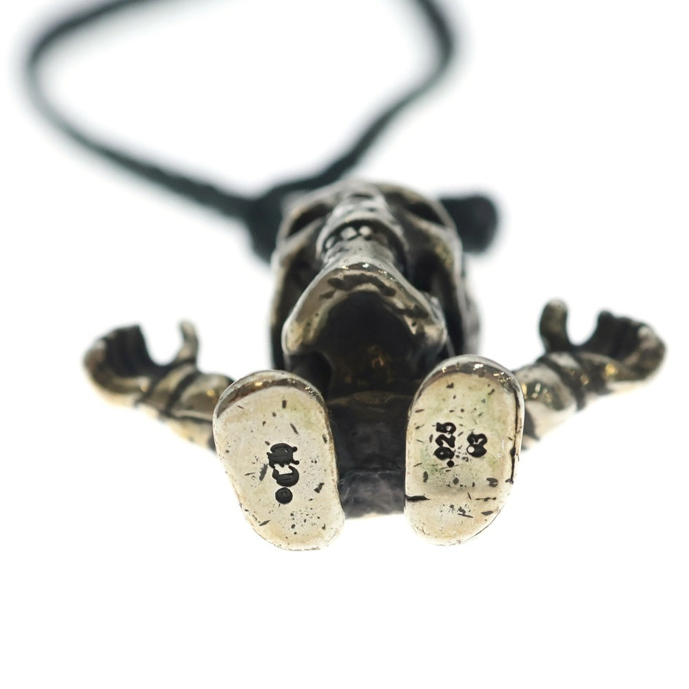 CHROME HEARTS(クロムハーツ) LEATHER BRAID FOTI HARRIS TEETER スクロールレザーブレード フォティ ハリスティータ ネックレス シルバー