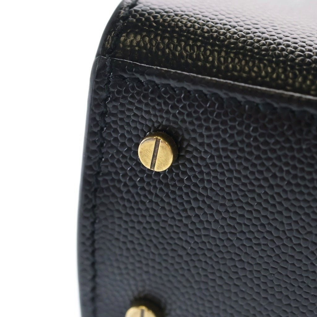 SAINT LAURENT PARIS サンローランパリ カサンドラ トップハンドル レザーハンドバッグ ショルダーバッグ グレー 578000 SAINT LAURENT PARIS サンローランパリ カサンドラ トップハンドル