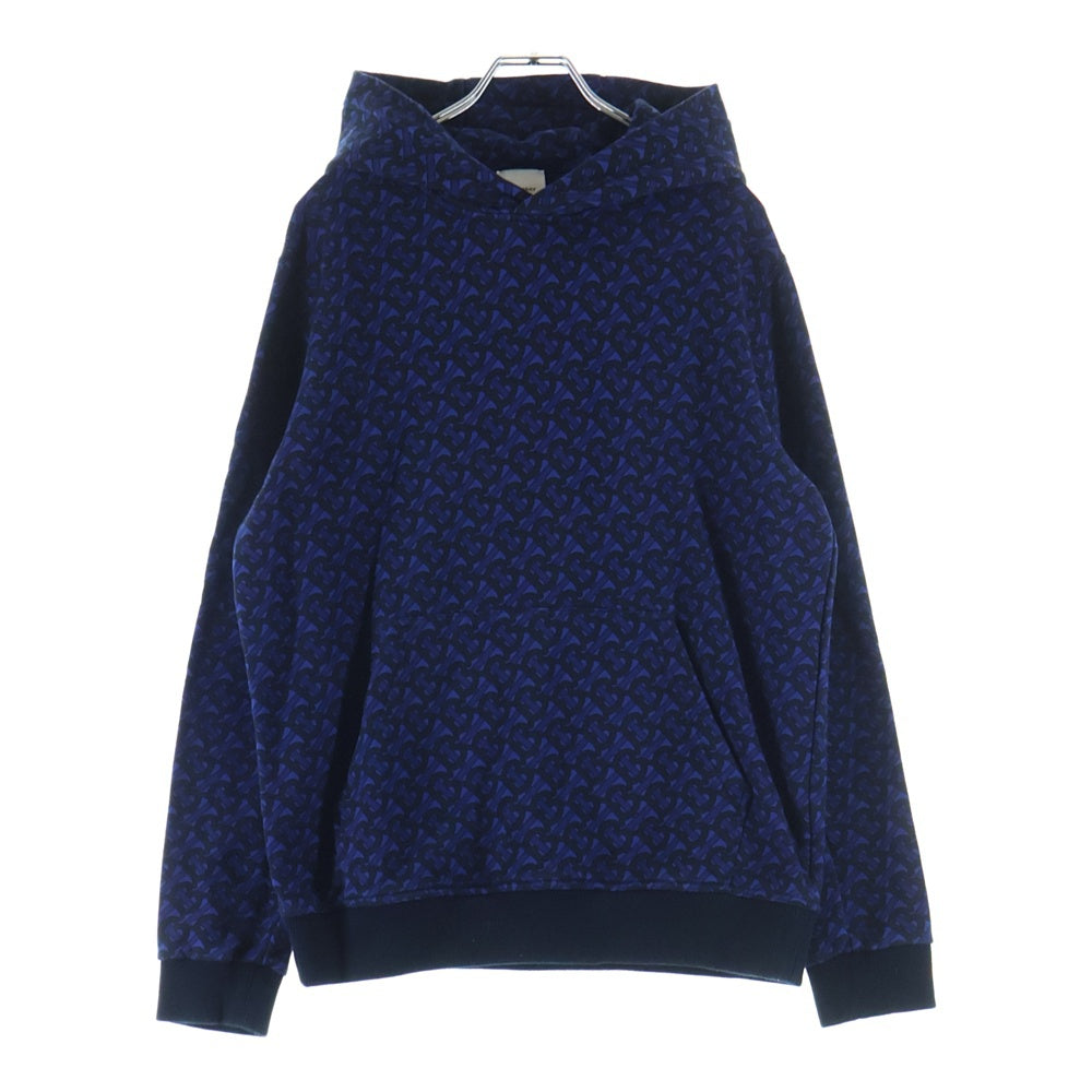 BURBERRY(バーバリー) モノグラム コットン フーディーパーカー 8048843 ブルー