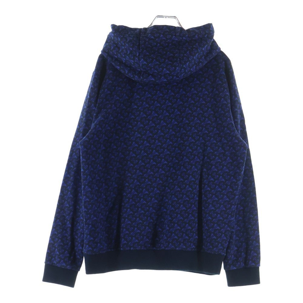 BURBERRY(バーバリー) モノグラム コットン フーディーパーカー 8048843 ブルー
