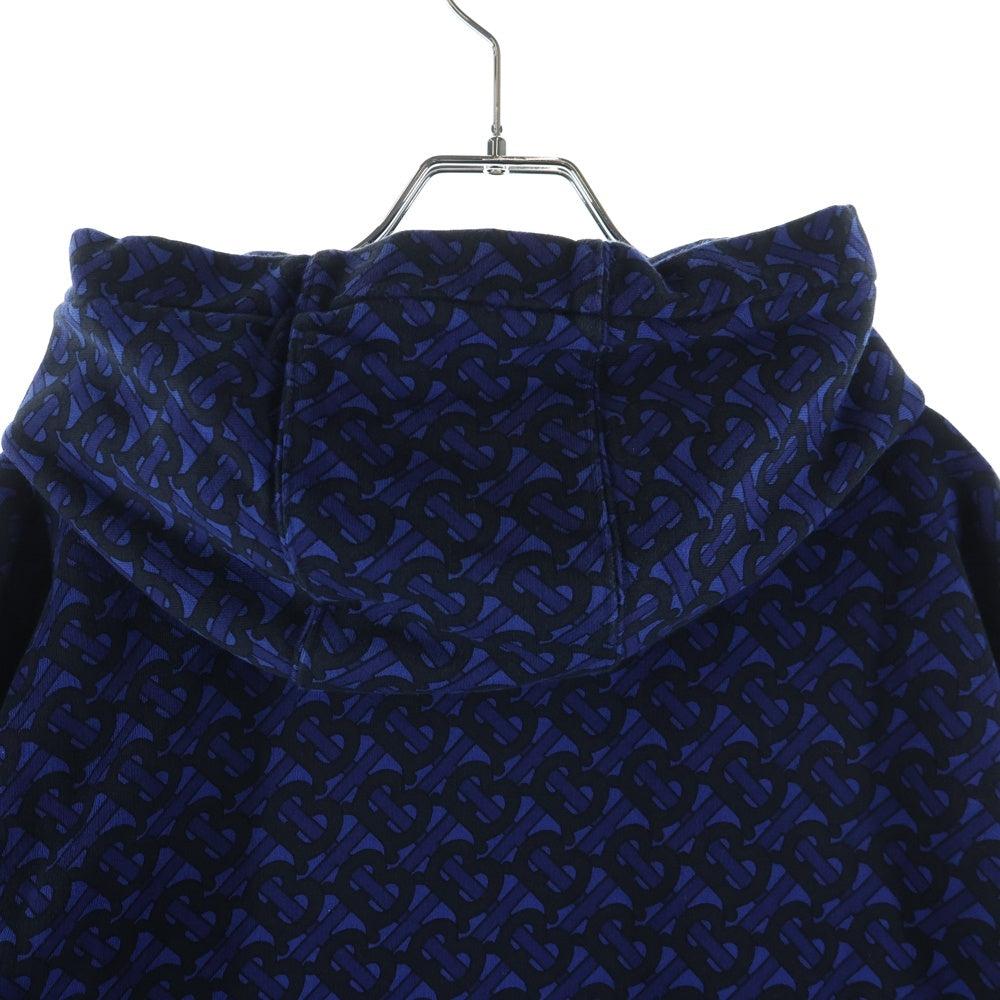 BURBERRY(バーバリー) モノグラム コットン フーディーパーカー 8048843 ブルー