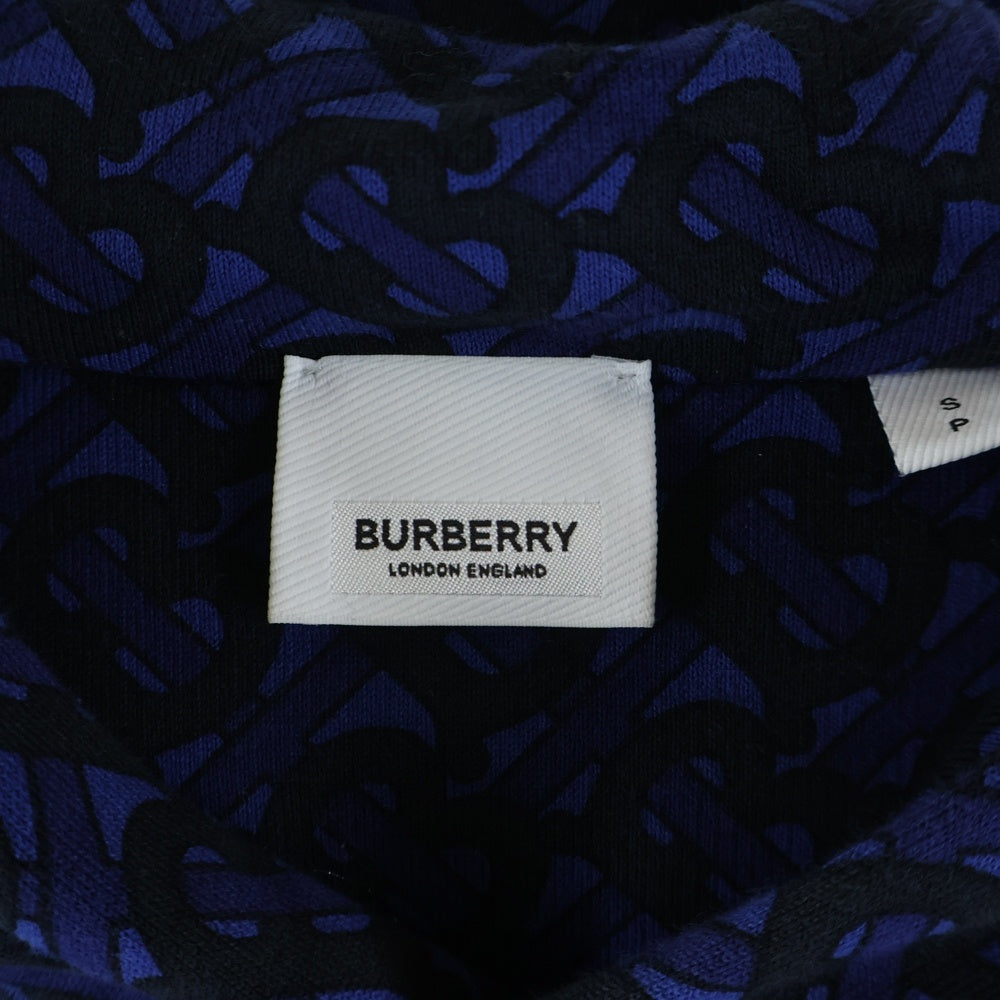 BURBERRY(バーバリー) モノグラム コットン フーディーパーカー 8048843 ブルー