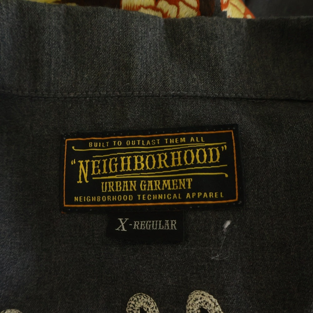 NEIGHBORHOOD(ネイバーフッド) 11SS FIXX.47 ER-JKT 背面刺繍ジップアップ ジャケット 111BRNH-JKM01 グレー
